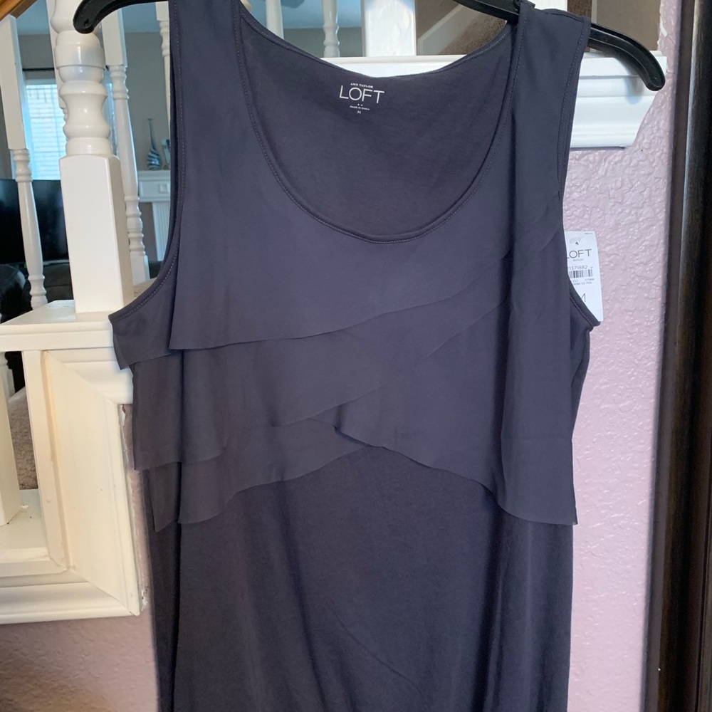 Loft grey tank NWT